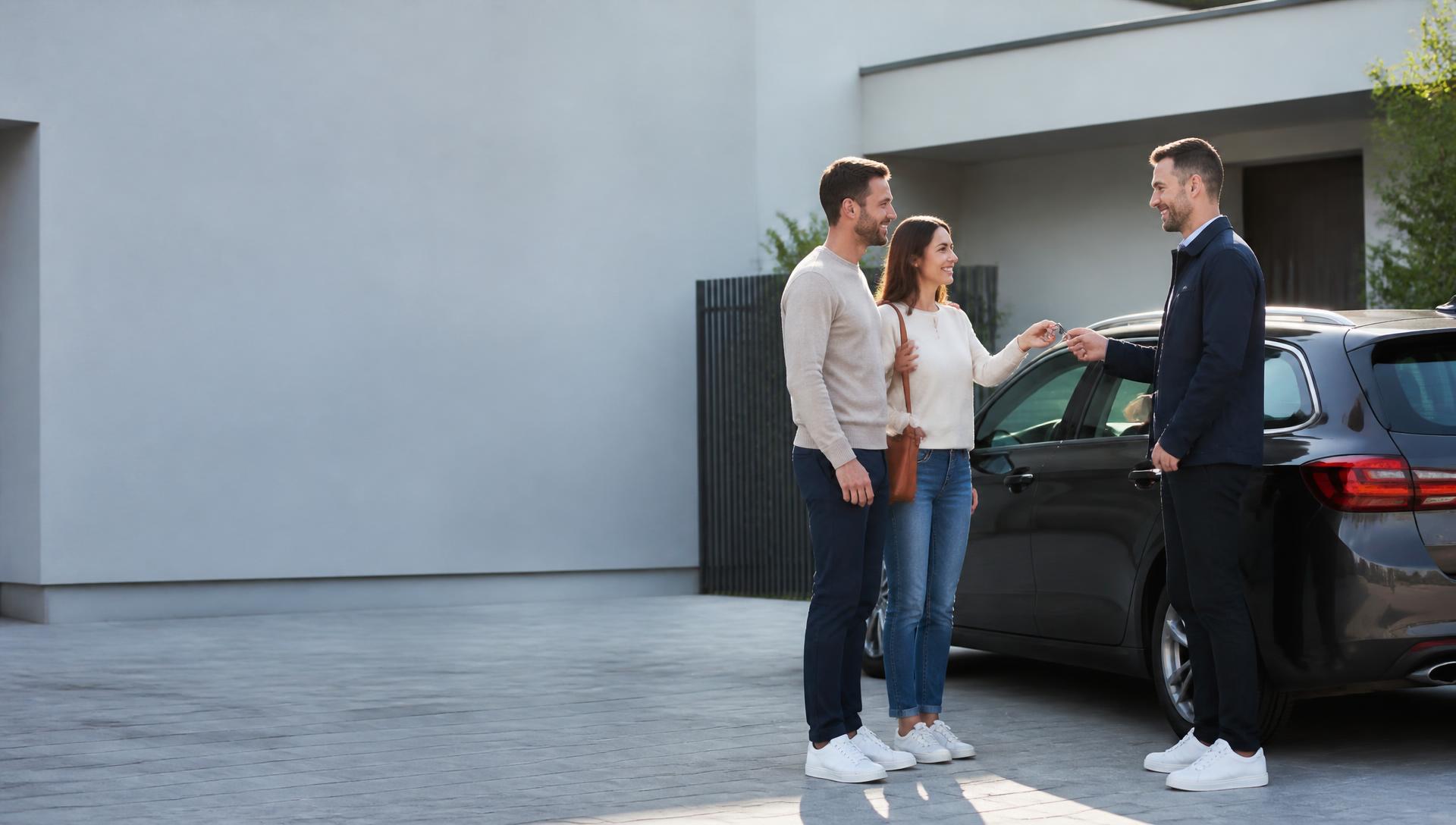 Un couple confie les clés de sa voiture familiale à un chauffeur Vesta